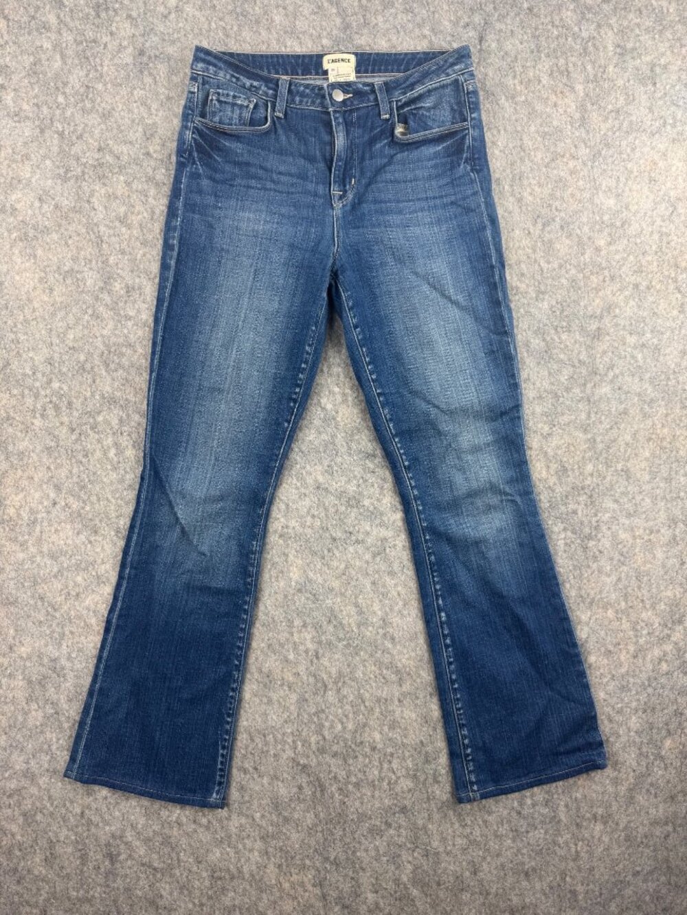 L’AGENCE Jeans Selma Sz 28 Bootcut Medium Wash Stretch Made In USA